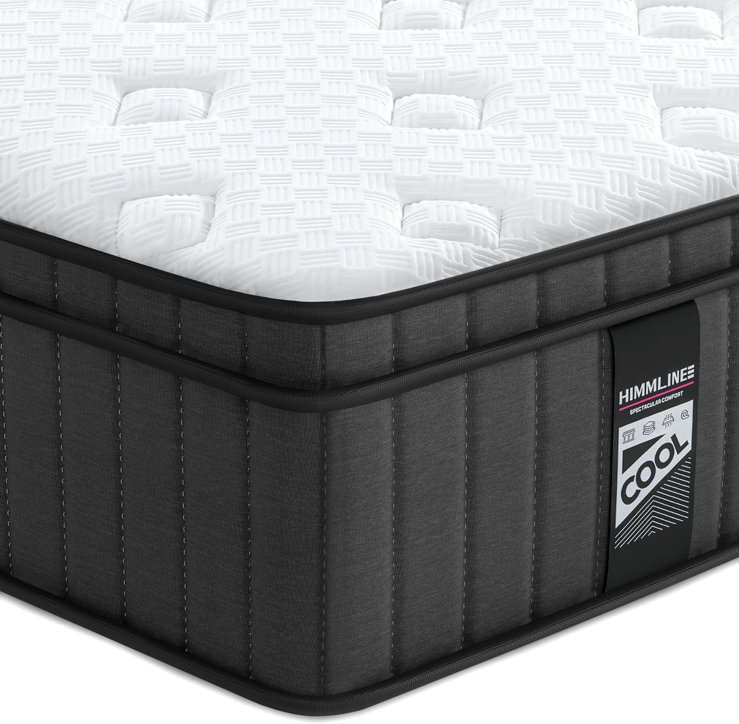 King Mattress, 10 Inch Hybrid Mattress, Gel Memory Foam and Pocket