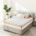 thumbnail image 1 of King Mattress, 10 Inch Innerspring Hybrid Mattress in a Box with Gel Memory Foam, Individually Wrapped Encased Coil Pocket Spring Mattress, Pressure Relief, Medium Firm Support, 1 of 4