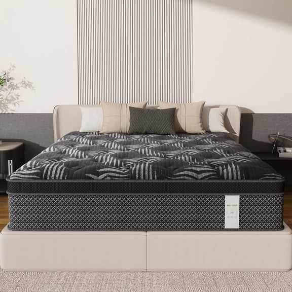 Behost 12 inch Twin Size Mattress, Pocket Spring Motion Isolation Memory Foam Mattress in a Box