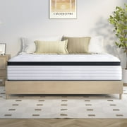 King Size Mattress, Telino 12 in King Hybrid Mattress, Innerspring Mattress in a Box