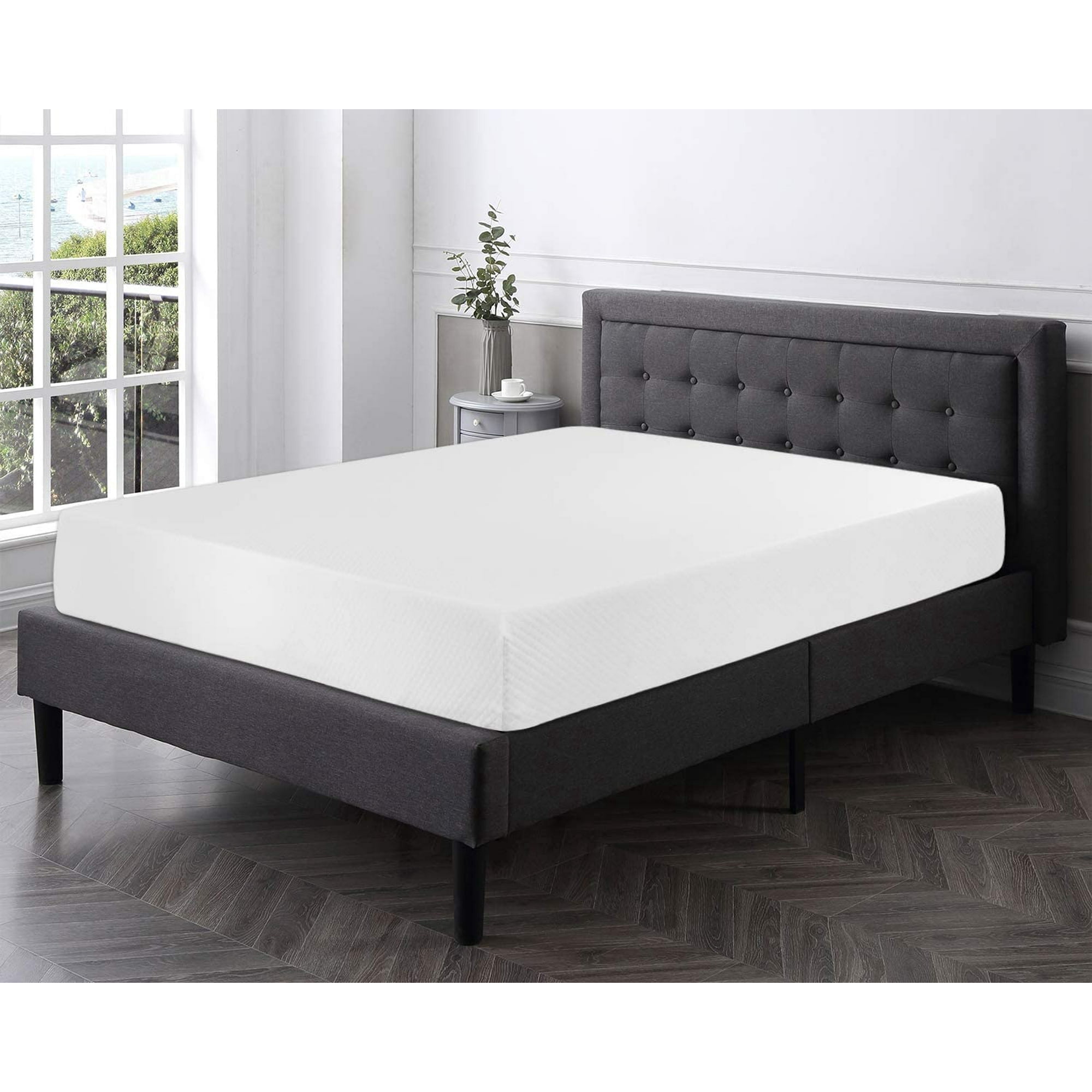 FDW King Mattress, 8 inch Gel Memory Foam Mattress King Size for Cool Sleep & Pressure Relief, Medium Firm Mattresses CertiPUR-US Certified / Bed-in-a-Box / Pressure Relieving,King Size