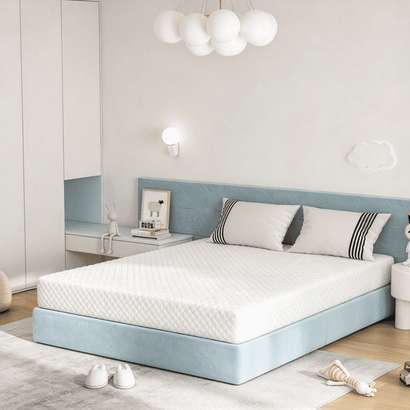King Mattress, 8 inch Memory Foam Mattress Bed in a box, with Green Tea Cool, Medium, Made in USA