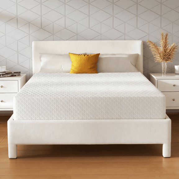 King Mattress Bed in a Box, 8" Cooling Green-Tea Gel Memory Foam Mattress with Graphene Fabric Cover