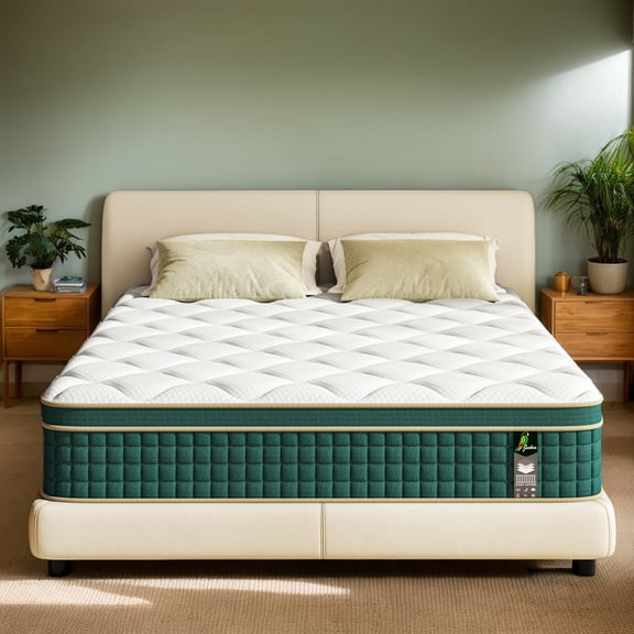King Mattress in a Box - 10 Inch King Size Memory Foam Mattress - Hybrid Mattress King Size for Back Pain Relief - Medium Firm King Bed Mattress with Motion Isolation & Strong Edge Support