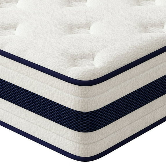 King Mattress,Nisien 10 Inch Hybrid Mattress in a Box, Gel Foam Mattress, Individually Wrapped Pocket Coils Innerspring Mattress, Support & Pressure Relief, Medium Firm Feel, 76"*80"*10"