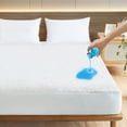 thumbnail image 1 of King Mattress Protector King Size Mattress Cover Protector Absorbent & Skin-Friendly & Noiseless Mattress Topper Pad Bed Sheets Terry Fitted up to 18" Waterproof Mattress Protector King,76" x 80", 1 of 10