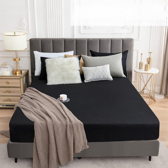 King Mattress Protector, Waterproof Fitted Cover, Deep Pocket 18", Dust and Pet Resistant, Durable Bed Protection for Kids and Pets