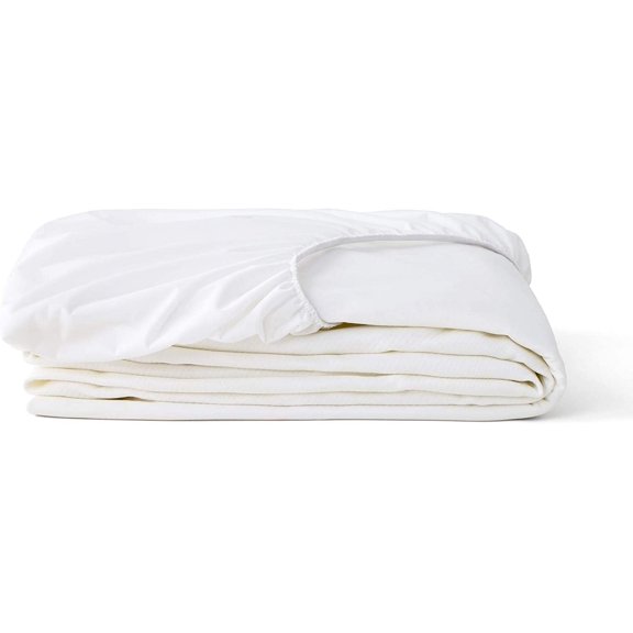 King Mattress Protector - Waterproof, Liquid-Proof, Sleeps Quiet, Fitted Sheet Style, Soft and Comfortable White
