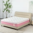 thumbnail image 1 of King Mattress, SESSLIFE 12 Inch Hybrid Memory Foam Mattress in a Box, Cool Individual Pocket Spring Mattress with Breathable Knitted Cover, CertiPUR-US, Medium Firm Mattress, Pink, 1 of 8