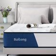 King Mattress, SUI LONG 10 Inch King Size in a Box, Hybrid of Memory