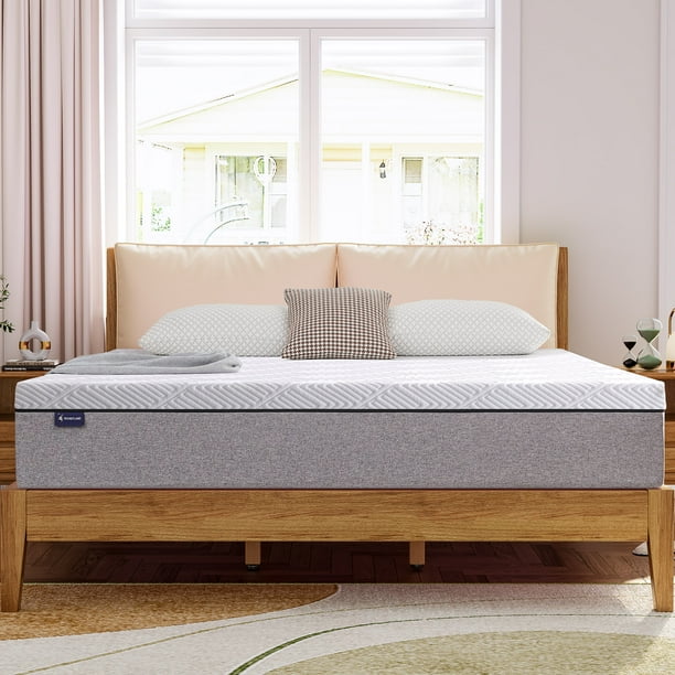 King Mattress, Secretland 10 inch Gel Memory Foam Mattress in a Box