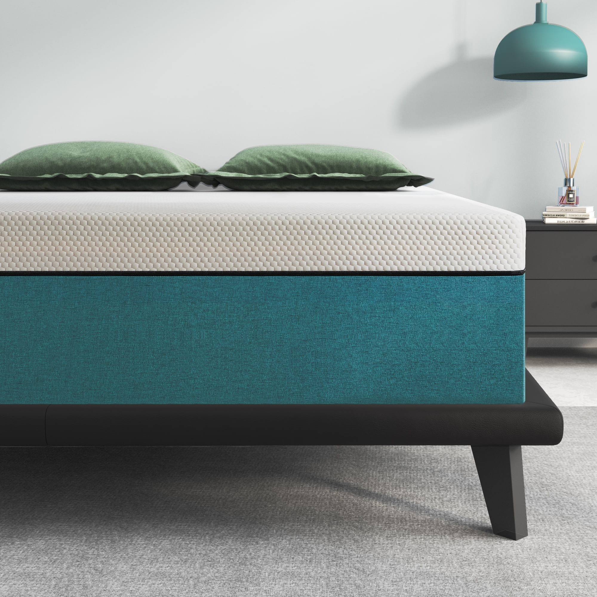 King Mattress, Telino 12'' King Gel Memory Foam Mattress in a Box, King
