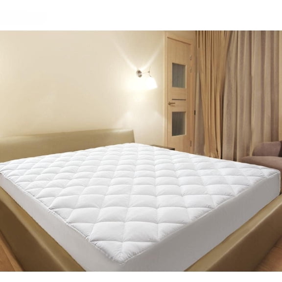 King Mattress Topper Quilted Pillow Top 8-21 Inch Soft Cooling Mattress Pad with Deep Pocket and Down Alternative Layer for Adults