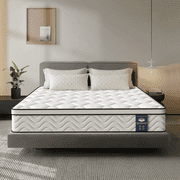 10" King Mattress, Gel Memory Foam and Pocket Spring Hybrid Mattress in a Box, Medium Firm, Pressure Relief, Adult