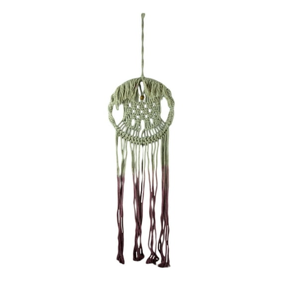 King Max Purple Did Dyed Boho Cotton Macrame Dream Catcher