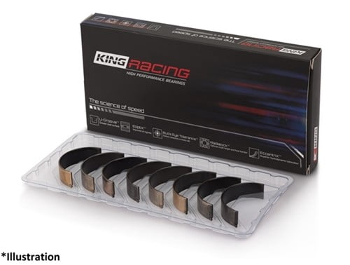 King Engine Bearings CR4507XP.026 Optional to CR4507SI(Race bearings, Trimetal pMax Black)