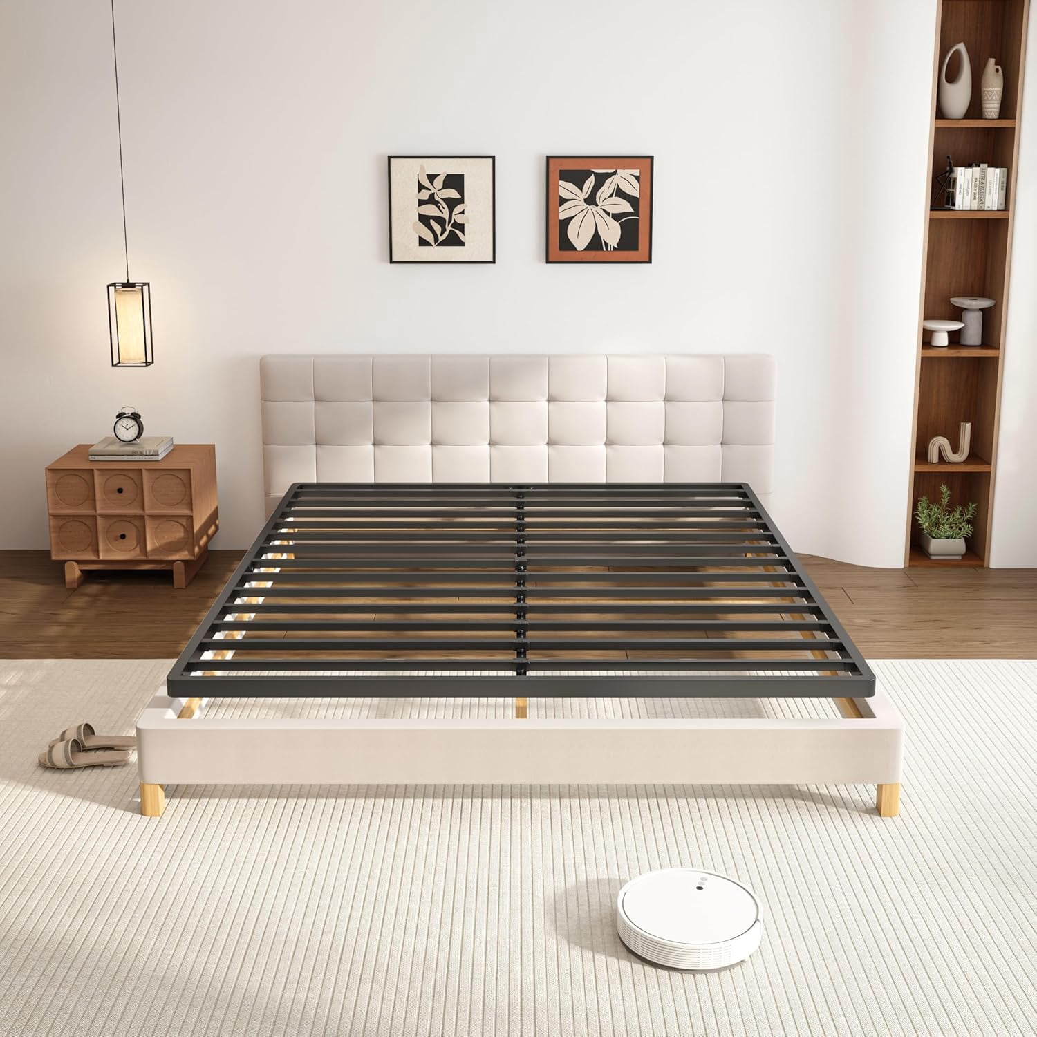 King Metal Box Spring with Round Corners, Capacity, Low Profile Bed ...