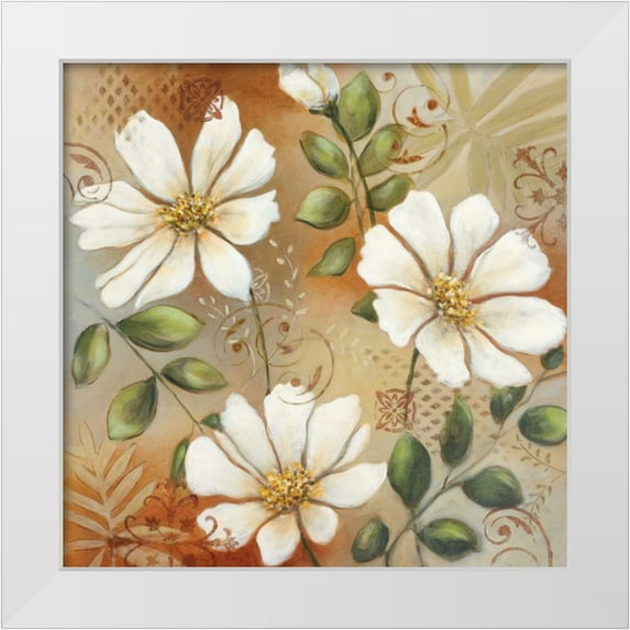 King, Michael 20x20 White Modern Wood Framed Museum Art Print Titled - Siena White I