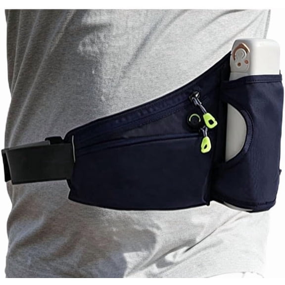 King Mills 3 Pocket Fanny Pack -Belt Bags for Plus Size Women and Men, Equipped with Fanny Pack Extender Strap Plus Size for a Comfortable Fit, Ideal for Walking, Camping, Gym & Cycling