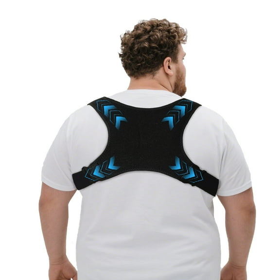 King Mills Plus Size Back Brace for Lower Back Pain, Breathable Posture Corrector for Women & Men Plus Size XL to XXXL