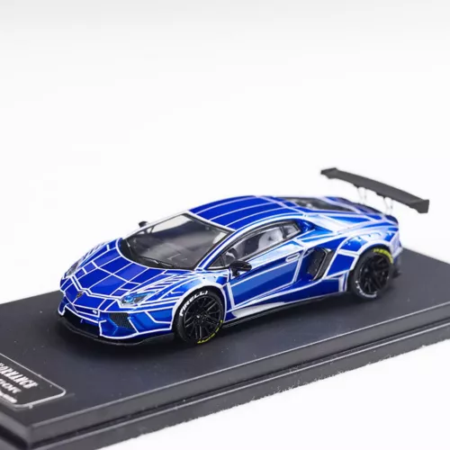 King Model 1/64 Lamborghini Aventador LP700 LB luminous Blue Diecast ...