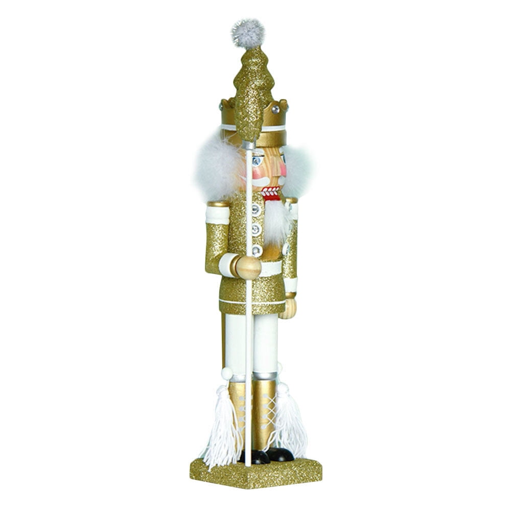 King Nutcracker Gingerbread Man Wooden Decor Christmas Decorations Bed