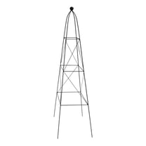 King Obelisk Ultra Decorative Plant Support – 47″ Powder-Coated Steel Garden Obelisk Trellis