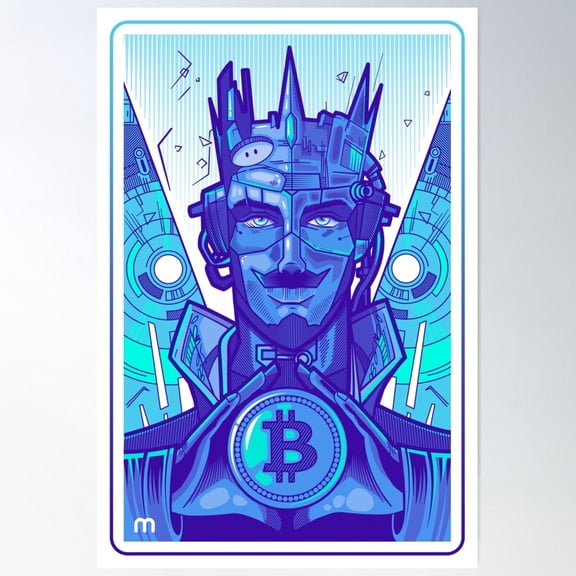 King Of Coins Poster Wall Art, Modern Wall Decor For Living Room Bedroom, 8x12 UNFRAMED