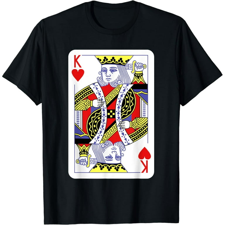 King Of Hearts Playing Card Halloween Costume T-Shirt King Of Hearts Playing Card Halloween Costume T-Shirt
