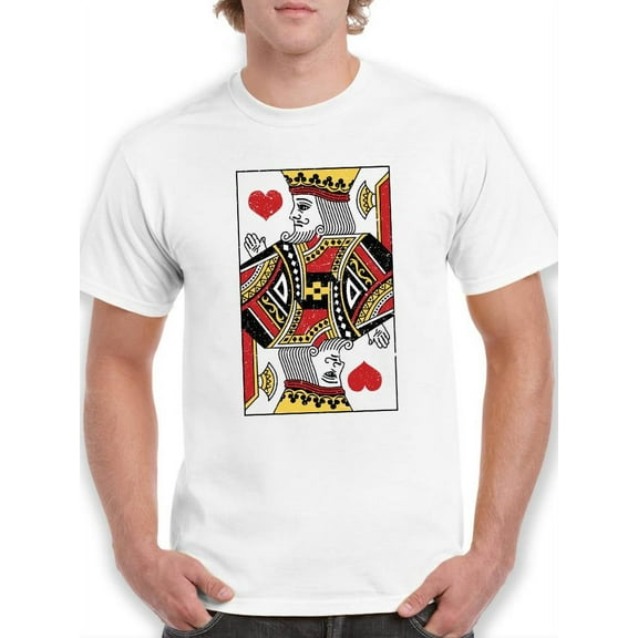 King Of Hearts. T-Shirt Men -Smartprints Designs, Male Large