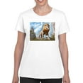 thumbnail image 1 of King Of Lions T-Shirt Women -Anthony Chirstou Designs, Female Medium, 1 of 4