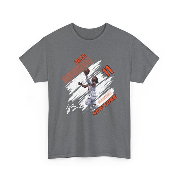 King Of New York Jalen Brunson #11 Cartoon basketball fan Unisex Cotton Tee