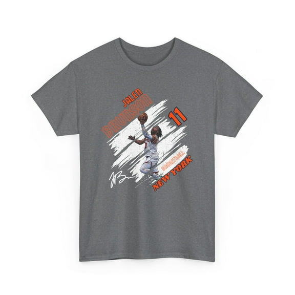 King Of New York Jalen Brunson #11 Cartoon basketball fan Unisex Cotton Tee