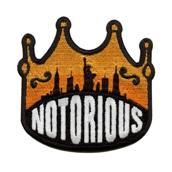 King Of New York Patch Notorious Crown Rapper Embroidered Iron On