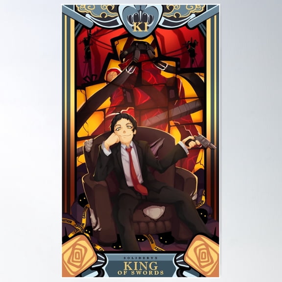 King Of Swords - Persona 4 Poster Wall Art, Modern Wall Decor For Living Room Bedroom, 24x36 UNFRAMED