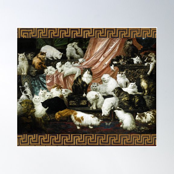 King Of The Cats And His Realm Poster Wall Art, Modern Wall Decor, 8x12 UNFRAMED