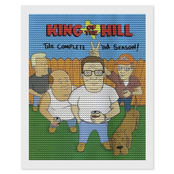 King Of The Hill Hank Picture Paintings Canvas Diamond Art Prints Wall Decoration DIY Full Drill Diamond Dots Home Gifts