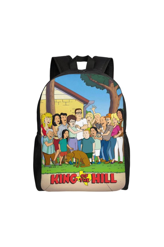 King Of The Hill Lightweight Backpack Daypack Large Capacity Backpacks Adjustable Shoulder Straps Bags Travel Hiking