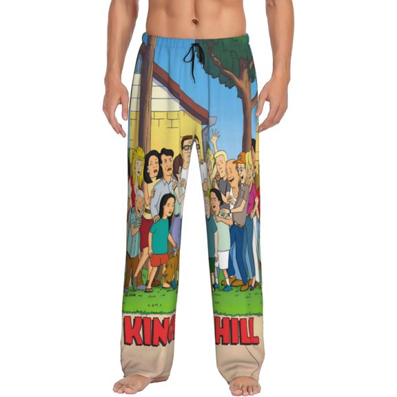 King Of The Hill Men's Pajama Long Pants Sleeping Pants Home Sleepwear Soft Pjs Pants