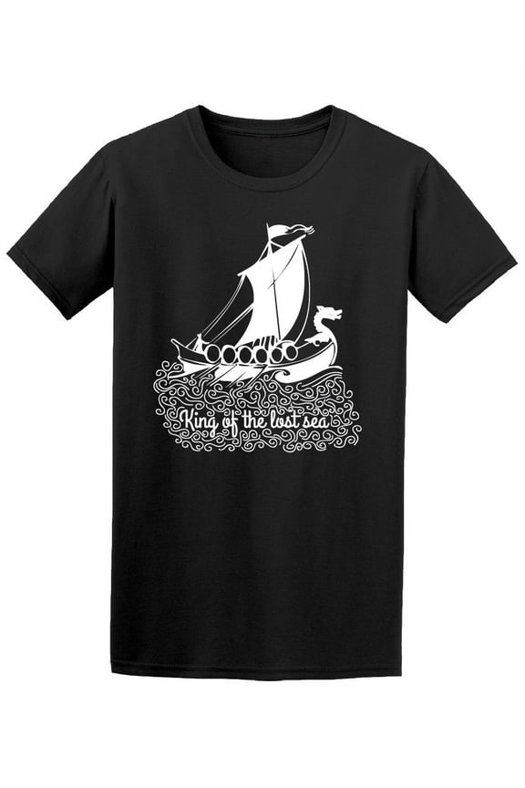 King Of The Lost Sea Vikings T-Shirt Men -Image by Shutterstock, Male Large