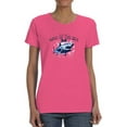 thumbnail image 1 of King Of The Sea Big Shark Shaped T-Shirt Women -Image by Shutterstock, Female Large, 1 of 4