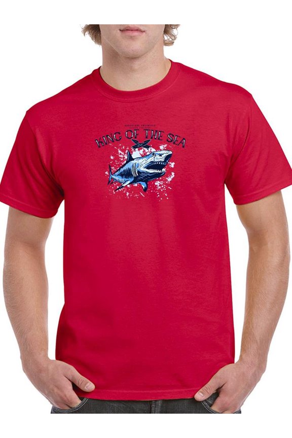 King Of The Sea Big Shark T-Shirt Men -Image by Shutterstock, Male Small