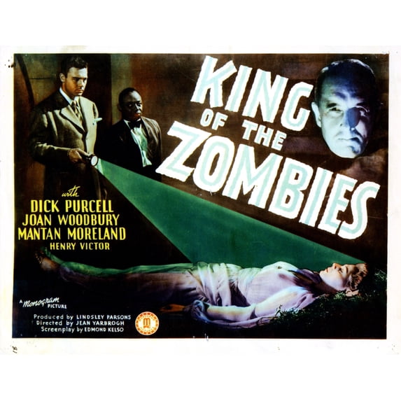 King Of The Zombies From Left John Archer Mantan Moreland Henry Victor 1941 Movie Poster Masterprint (14 x 11)