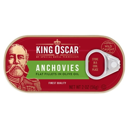 King Oscar Wild Caught Anchovy Fillets in Olive Oil 2 oz