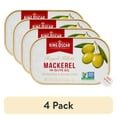 (4 pack) King Oscar Skinless & Boneless Mackerel Fillets in Olive Oil