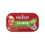 King Oscar Skinless & Boneless Premium Salmon in Olive Oil, 4.05 oz