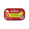 thumbnail image 1 of King Oscar Skinless & Boneless Premium Salmon in Olive Oil with Lemon, 4.05 oz, 1 of 9