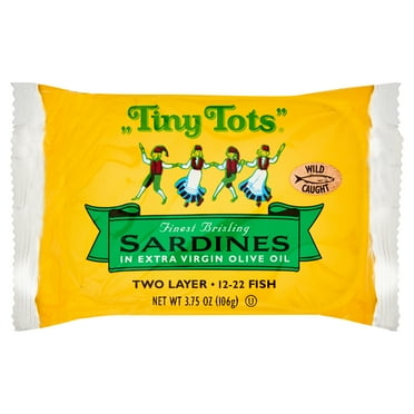 King Oscar Tiny Tots Wild Caught Sardines in Extra Virgin Olive Oil 3.75 ounces