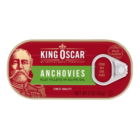 King Oscar Wild Caught Anchovy Fillets in Olive Oil 2 oz