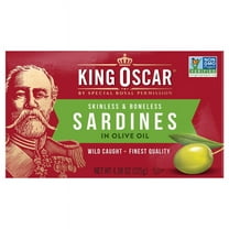 King Oscar Wild Caught Skinless & Boneless Sardines in Olive Oil 4.38 oz